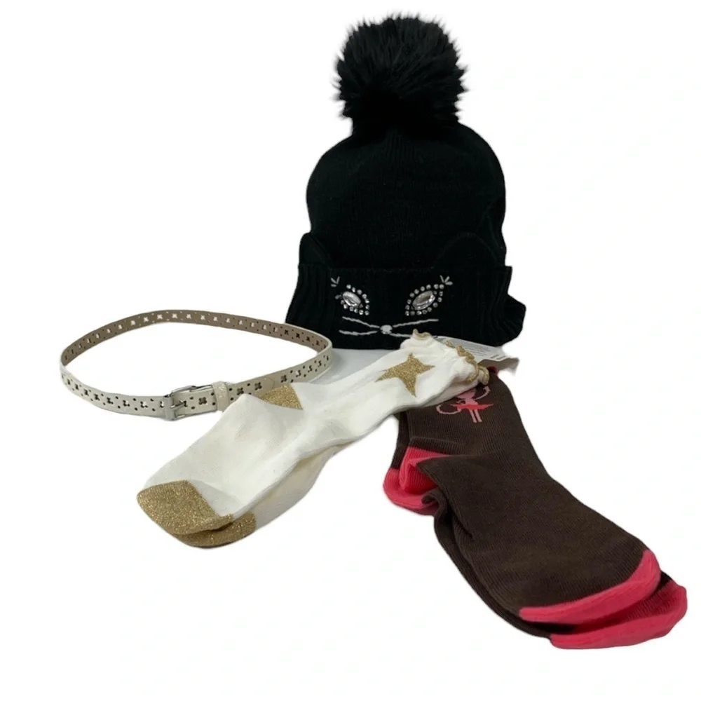 Girl’s Gymboree & Gap Bundle Cat Cap Socks & Belt